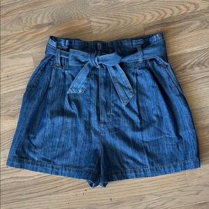 Zara Denim Tie-Waist Women's Shorts